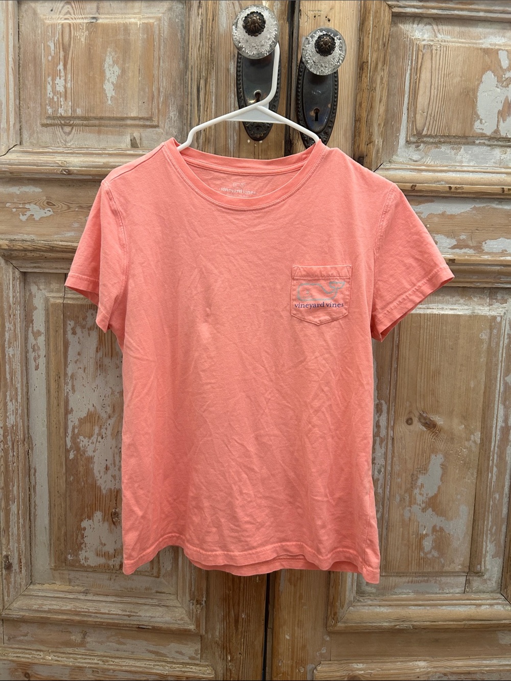 Vineyard Vines Coral Short Sleeve Pocket Tee